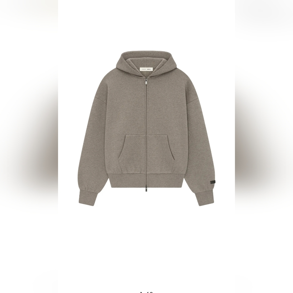 Fear of God Essentials Classic Full Zip-Up Hoodie 'Homestead Heather
